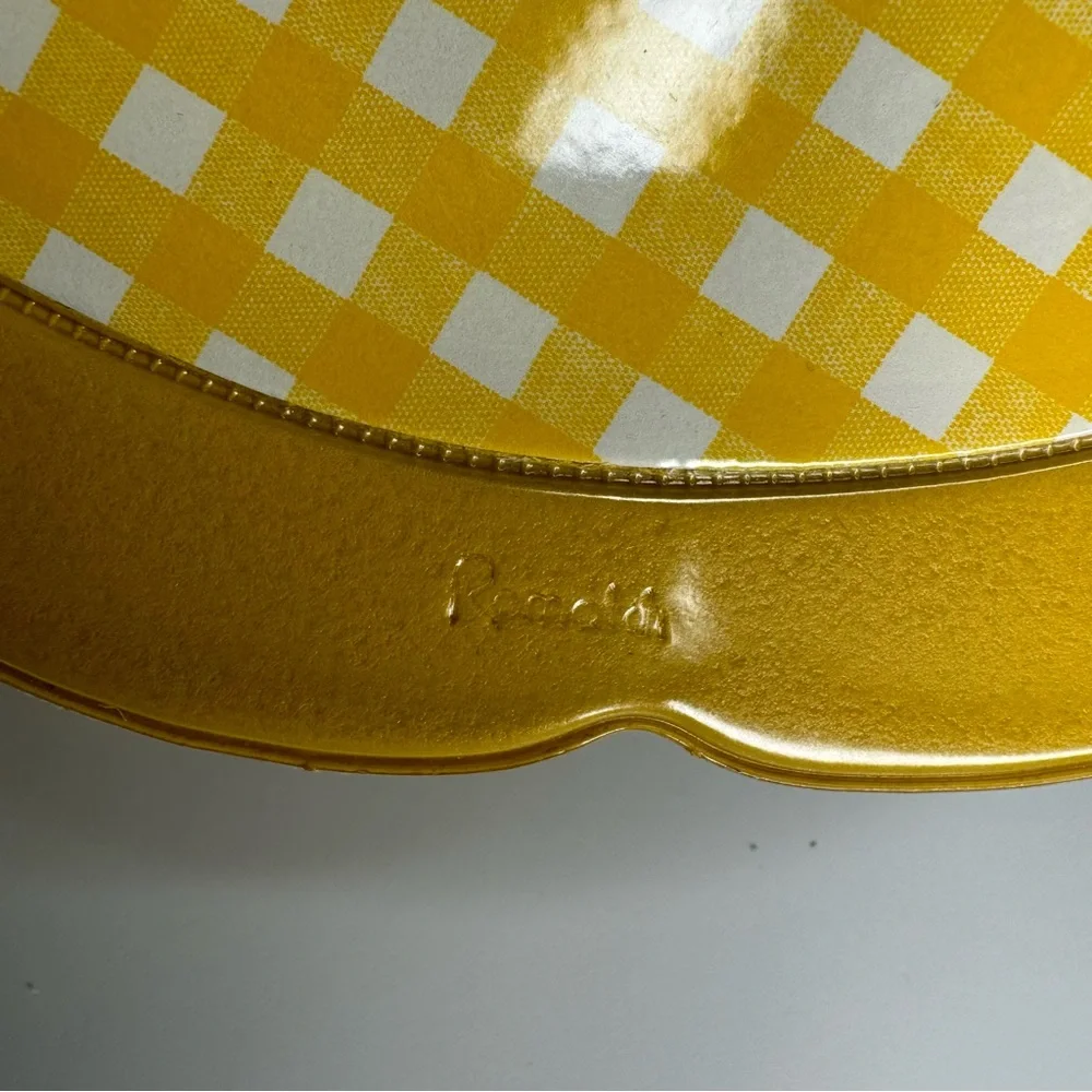 Ronaldi‎ Yellow Gingham Placemats and Patchwork Fabric Napkin 8 Place Settings